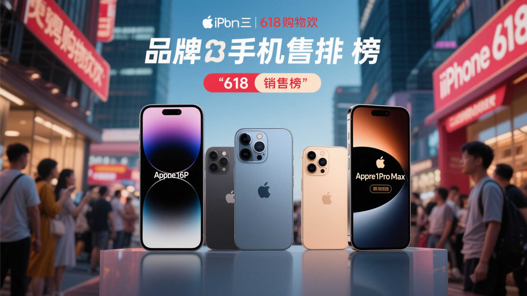 618手机热销榜:苹果16系列霸榜前三,16P夺冠 一年一度的618购物狂欢节再次掀起消费热