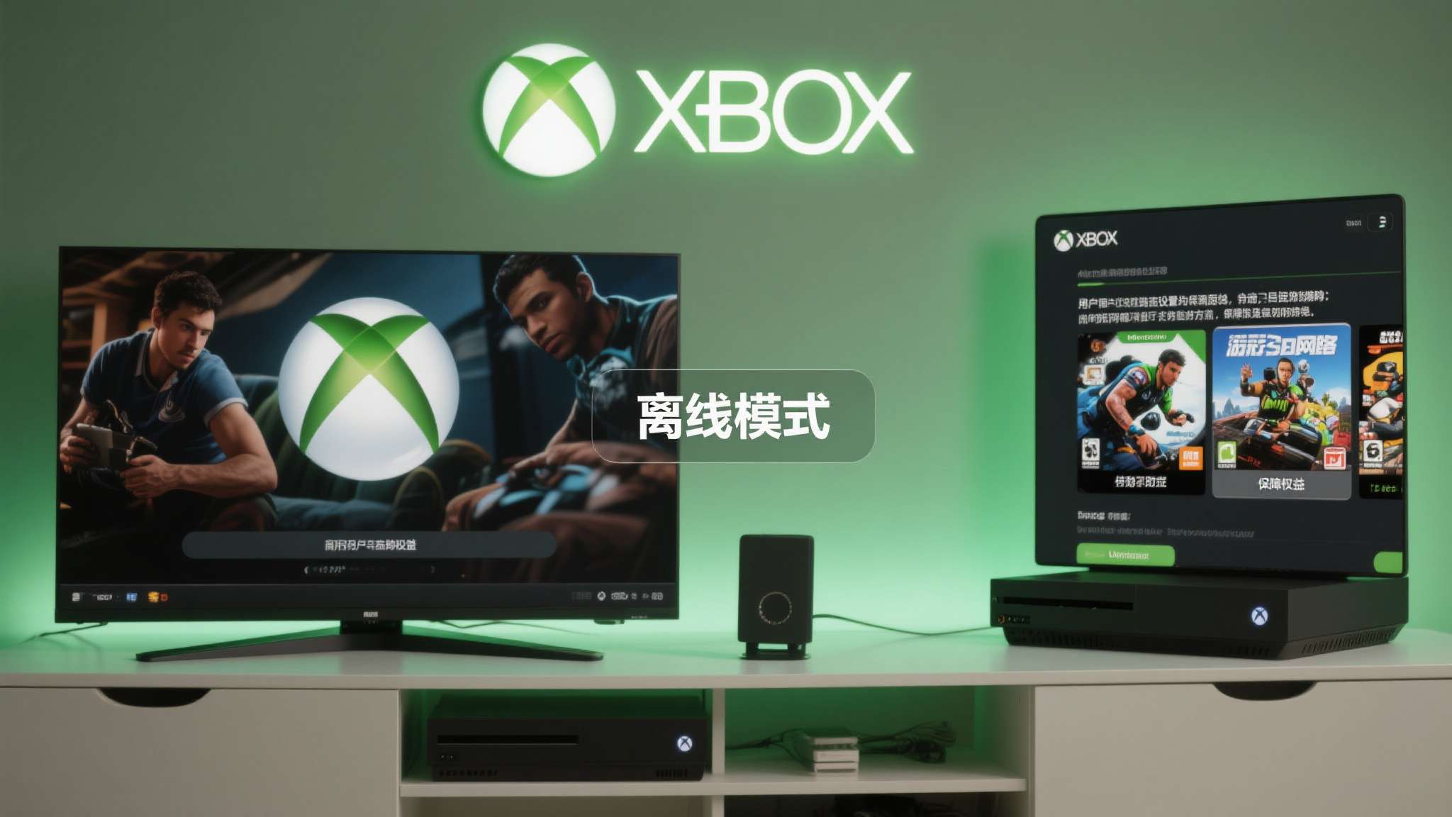 以Xbox为例，微软推出的"离线模式"允许用户在主机设置为主机之后，即便断开网络