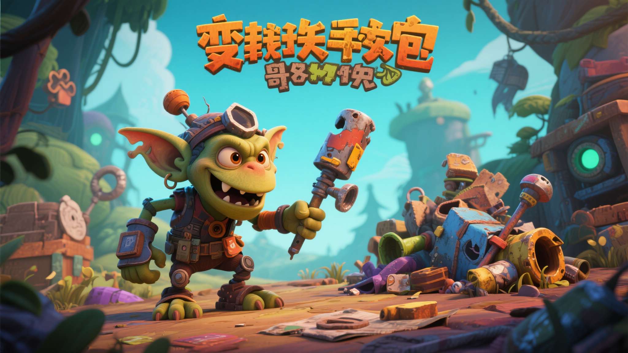 另一款《变废为宝哥布林》则走向截然不同的风格。玩家扮演一只充满创意的哥布林，利用